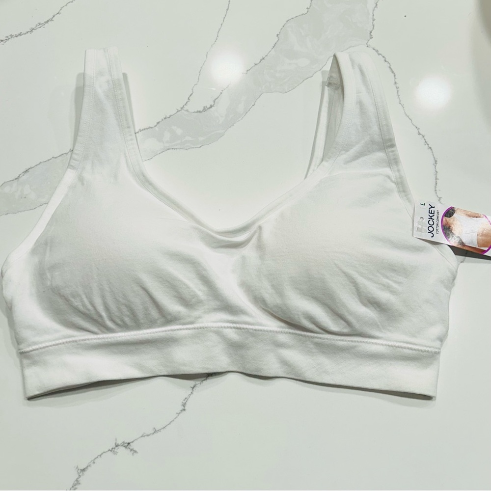 New! Jockey Wireless Cotton Comfort Bralette
